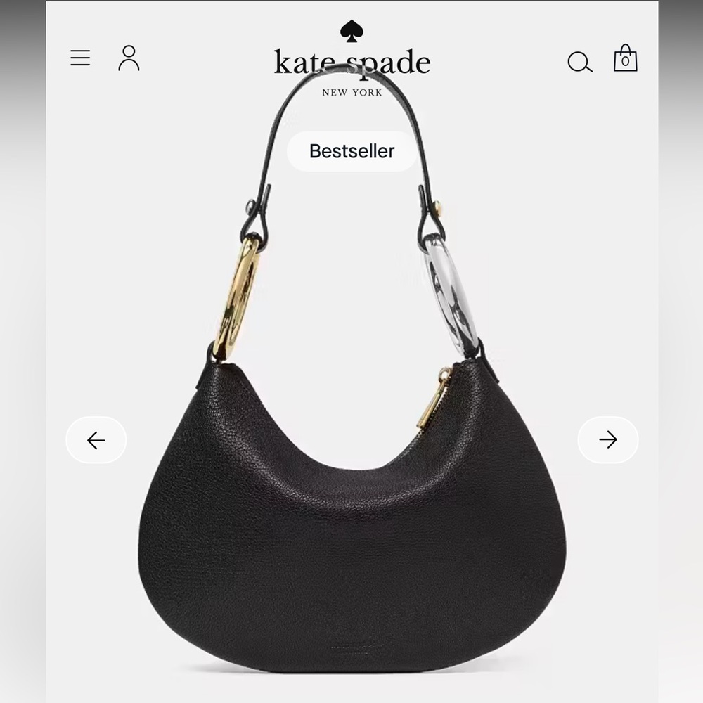 Kate Spade Gold and Silver Bangle Shoulder Bag